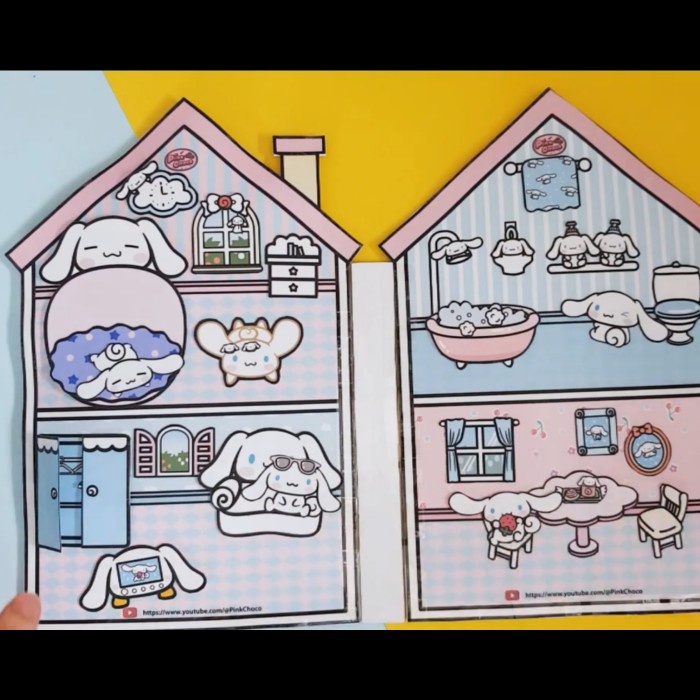 Cinnamoroll Paper Doll Sanrio Pink Choco Mainan Bpbpan - Sudah Dirakit Best Seller