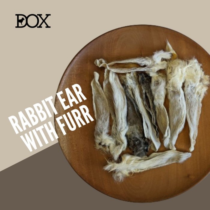 DAWG Rabbit ear jerky kuping kelinci kering snack anjing isi 10