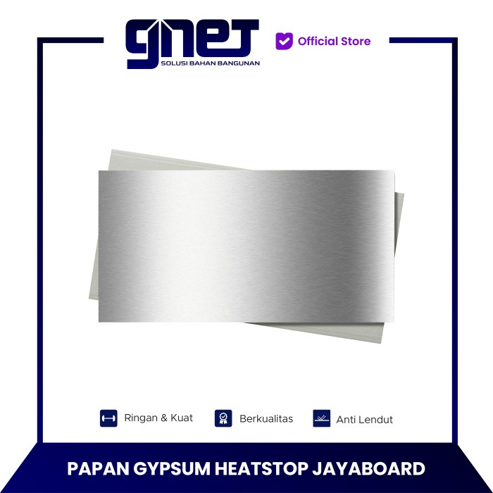 BahanBangunan- Papan Gypsum Jayaboard HEATSTOP Gipsum Tahan Panas