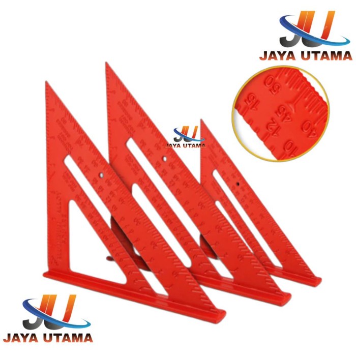 

Penggaris Siku Segitiga Speed Square Right 7 INCH Wood Working Alumin