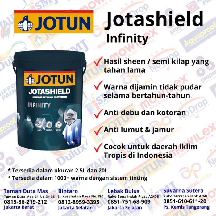 Cat Tembok Eksterior Jotun JOTASHIELD INFINITY Tinting 20L