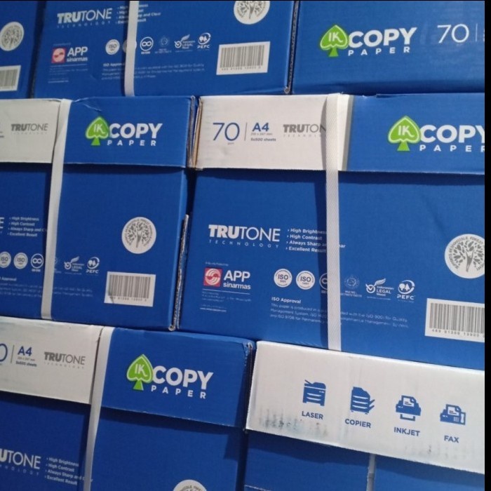 

Produk Viral Kertas Merk Ik Copy Paper A4 70 Gram (1 Dus) Packing Aman