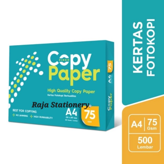 

Diskon Copy Paper A4 75Gr Kertas Hvs A4 Fotokopi Kualitas Paperone [5Pcs] Cod