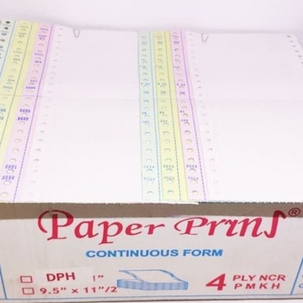 

Barang Terlaris Continous Form Wartel 4 Ply Bagi 4 1 Dus Packing Aman