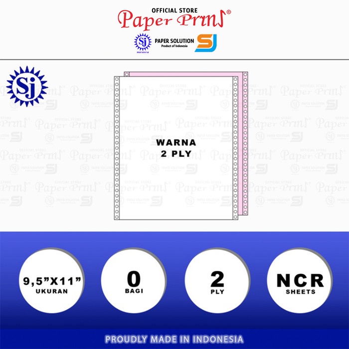 

Ready Stock Sj Premium Kertas Continuous Form 2Ply Ncr 9,5" X 11" Cod