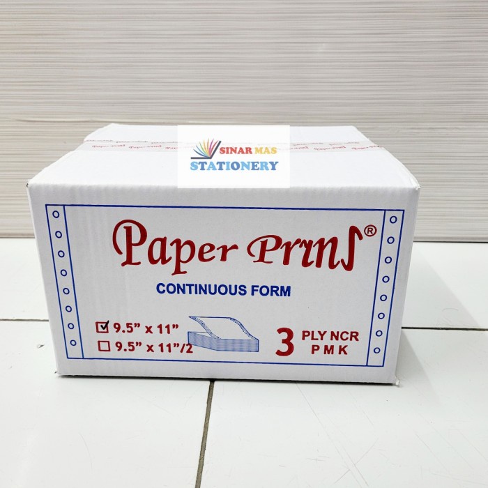 

Diskon Kertas Continuous Form/ Kertas Komputer Paper Prins 9 1/2 11" 3 Play Cod