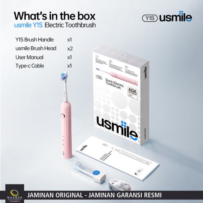 Ready Stock Usmile Y1S Sonic Electric Toothbrush Roman Column Design Rechargeable Sikat Gigi