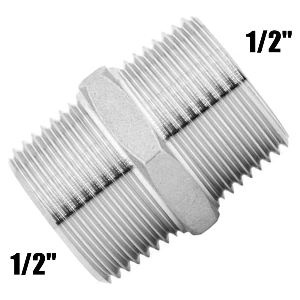 Shower Hose Extend Shower Connector 1/2" BSP Male To The Male Connector Stainless Steel Length For E
