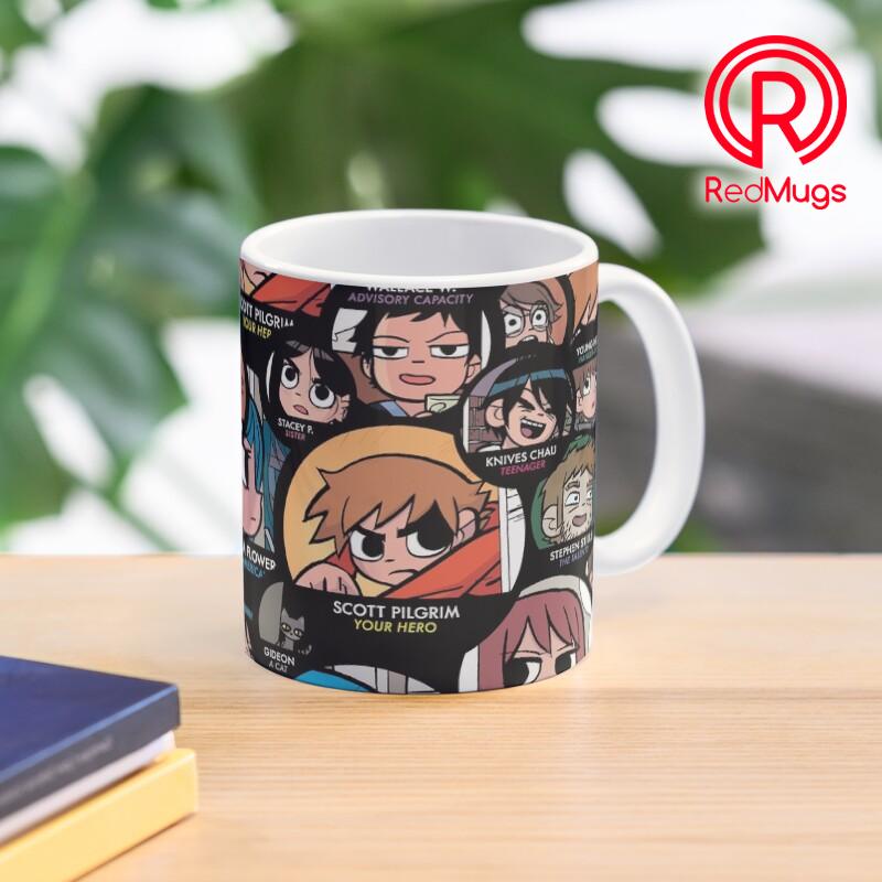 Mug Kopi Scott Pilgrim characters Classic Mug