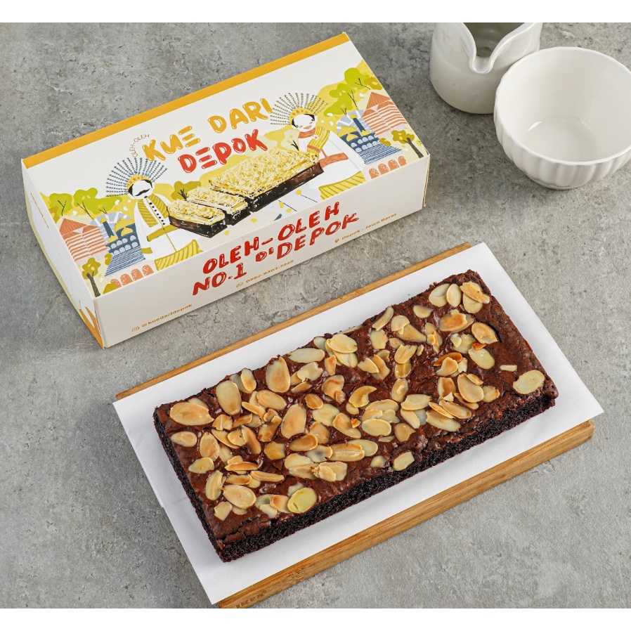 

Fudgy Brownies Almond - Kue Dari Depok