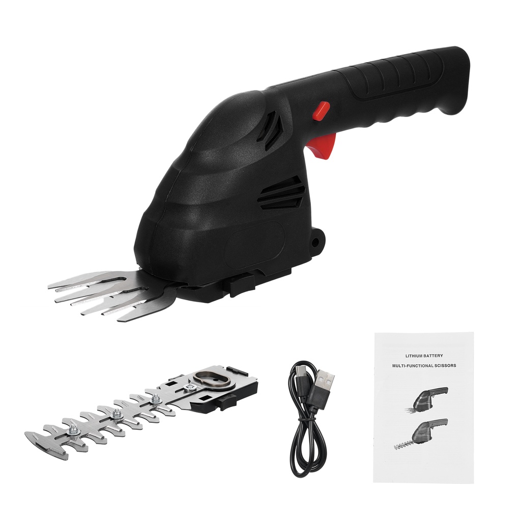 Lithium Cordless Hedge Trimmer Handheld Dual-Purpose Hedge Trimmer Bush Trimmer Electric Hedge Trimm