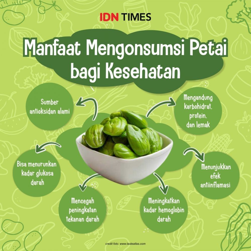 

Pete kupas segar kualitas super pilihan kemasan 100 gram