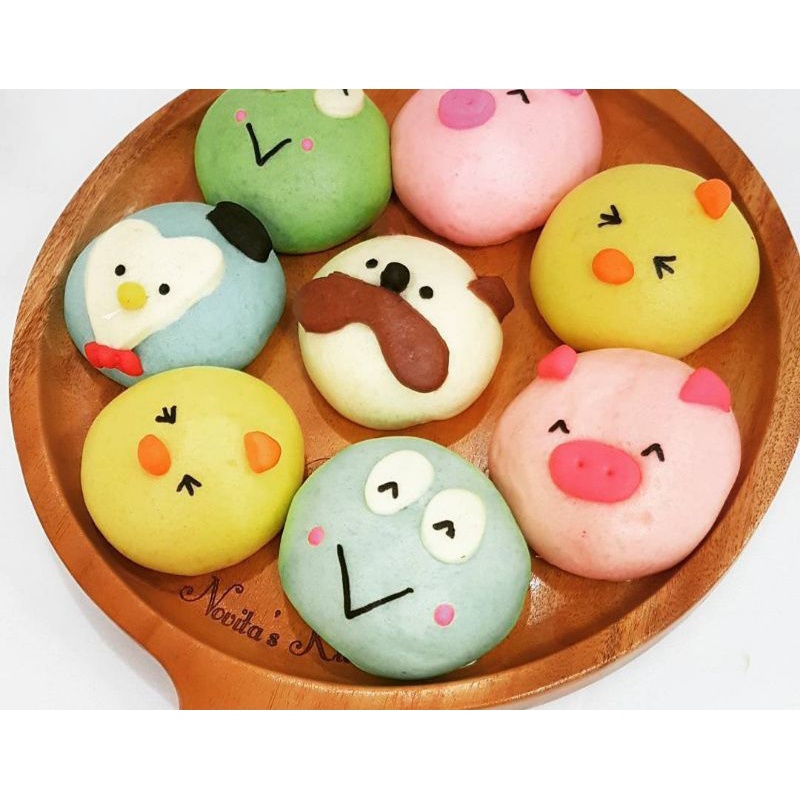 

Bakpao Karakter Premium isi 6 / Bapao Homemade isi coklat / Halal