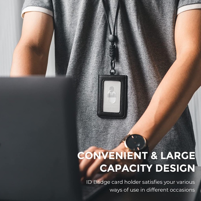 

[tmr] - DNAC ID Card Holder with Lanyard Money Pocket - Navy