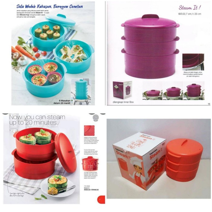 TERLARIS Tupperware Steam It 2 layer dan 3 layer