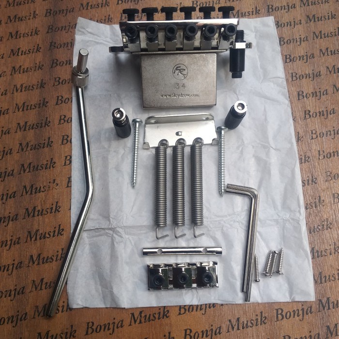ORIGINALFLOYDROSEFRTO 1000R42 TREMOLO FLOYD ROSE LOCKING CHROME
