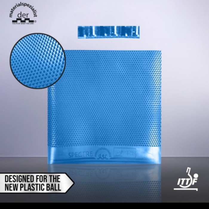 Karet Bat Der Materialspezialist Spectre Blue Bintik Panjang OX