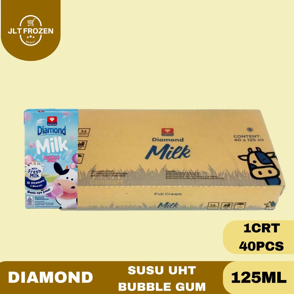 

Diamond UHT Milk / Susu UHT Rasa Coklat / Strawberri / Marshmallow / Full Cream / Madu Kemasan 125ml