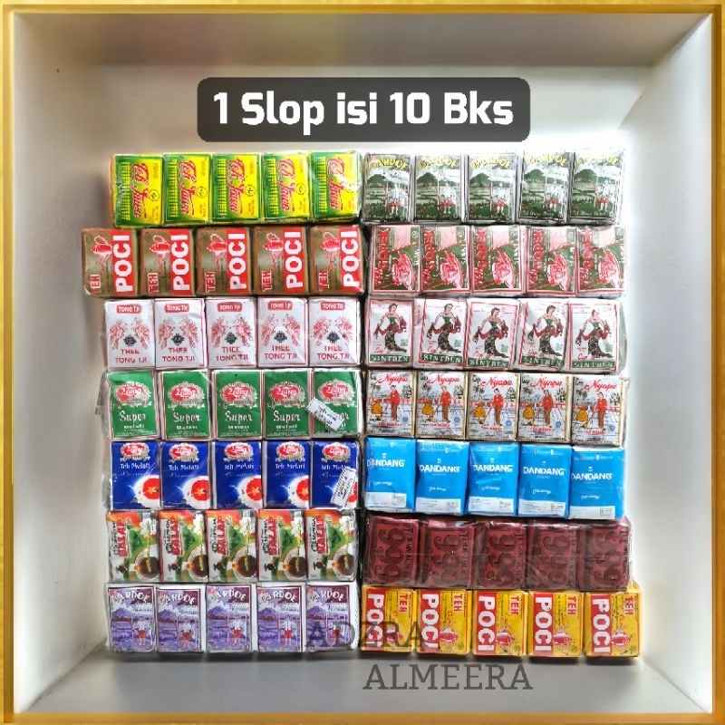 

Teh Solo / Teh Gopek / Teh Nyapu / 1 Slop isi 10