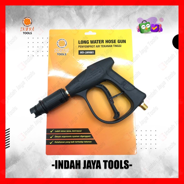 BaruLho- IKURA LWH901 Pistol Gun Jet Cleaner - Long Water Hose Gun Pressure
