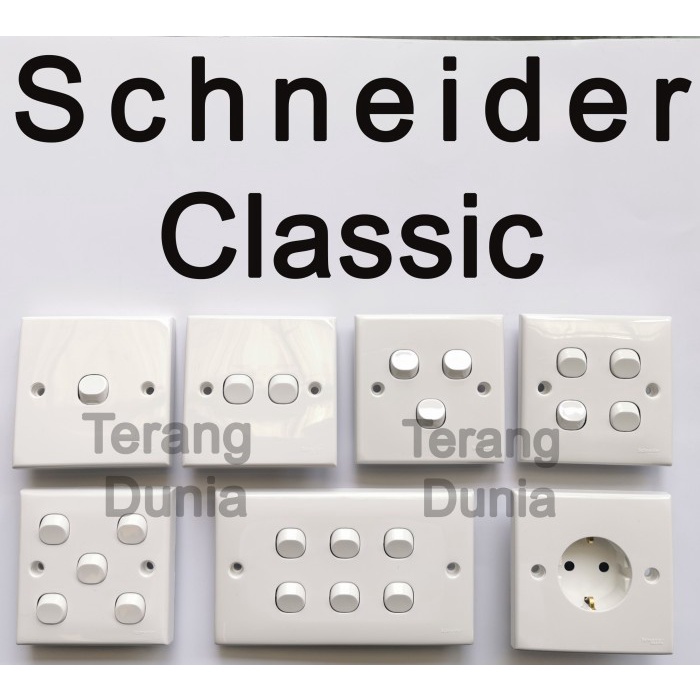 WW- Saklar Schneider Classic Stopkontak Schneider Sakelar Schneider