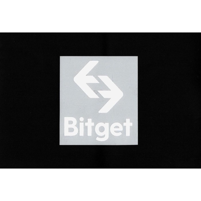 Patch Sponsor Bitget / Putih. Original Patch For Jersey.