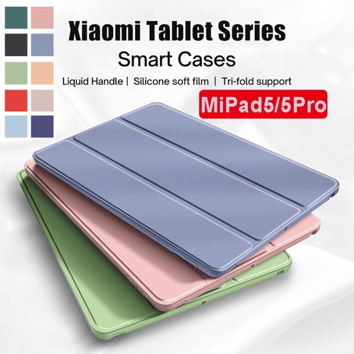 PROMO Tablet Case Xiaomi Pad 5 Smart Silicon PU Cover MiPad 5 Smart Cover