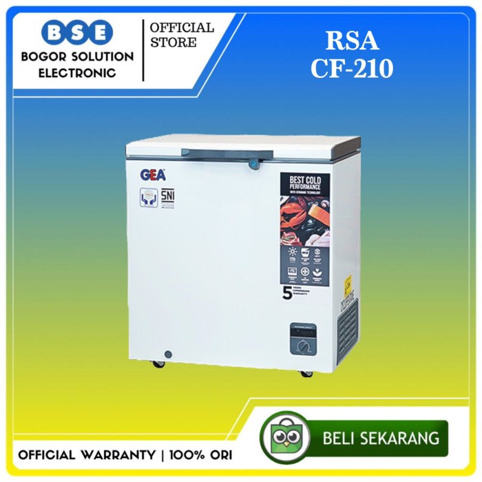 PROMO Chest Freezer 200L RSA Cf210 Cooler Box 200 Liter RSA Cf 210 RSA CF210