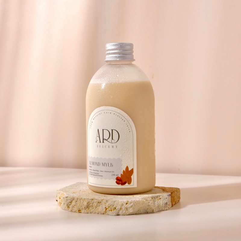 

ALMOND MYLK SWEET 250ML - Almond Milk Susu Almond Kurma Fresh Homemade by ARD Juicery - ASI BOOSTER