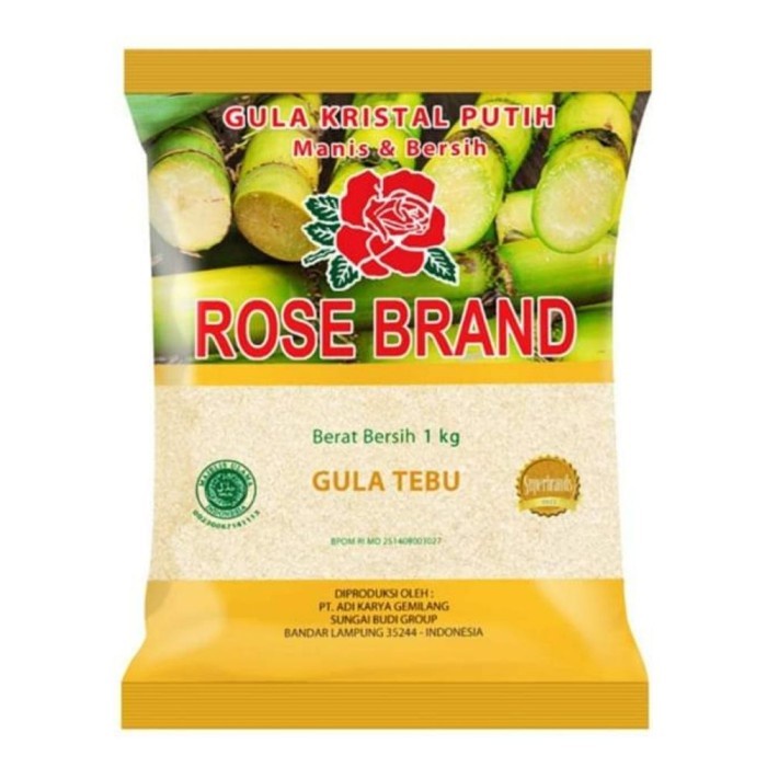 

Gula Pasir Rosebrand 1 Kg Rose Brand