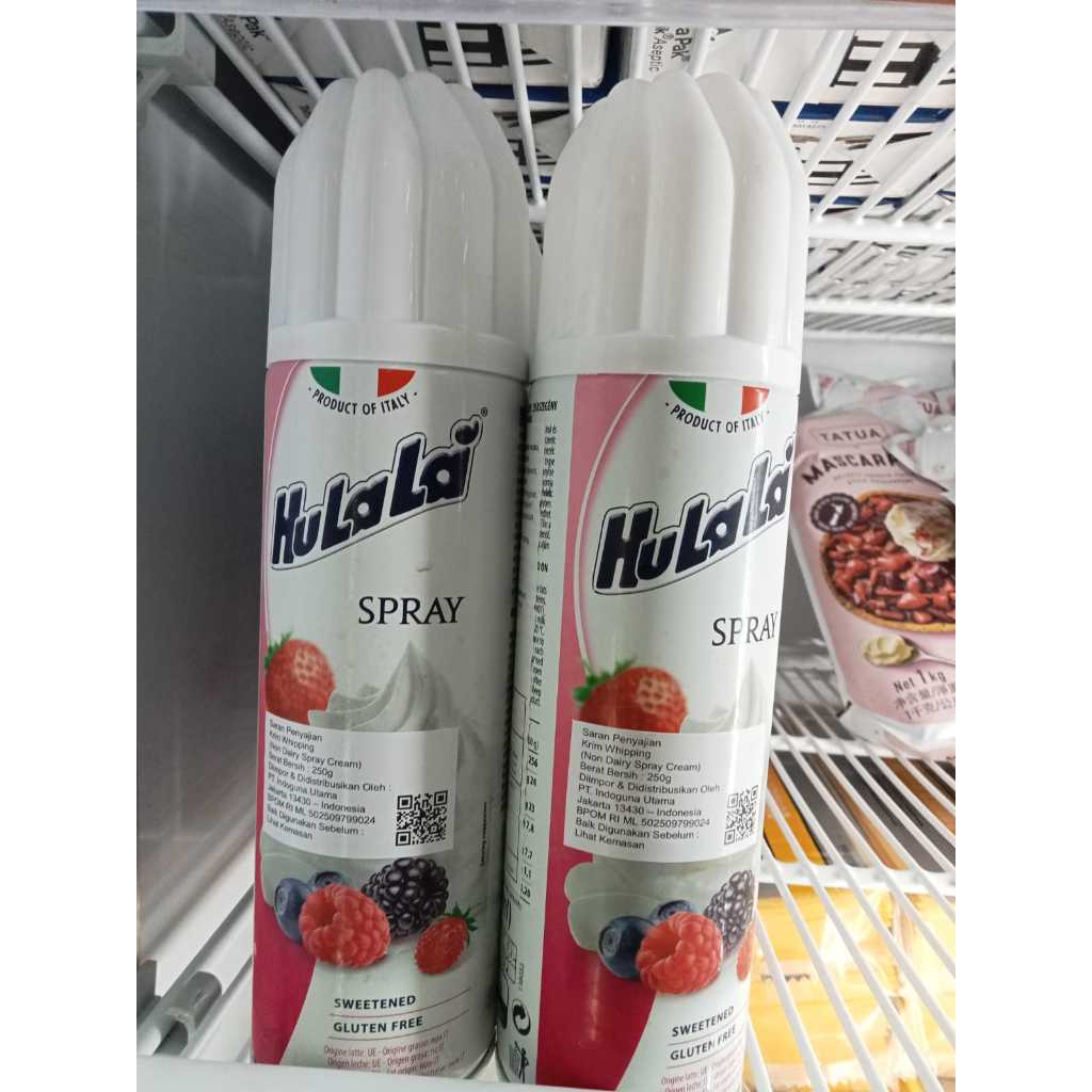 

Hulala Whipping Cream Spray 250gr - Krim Whip Whipped Cream Semprot