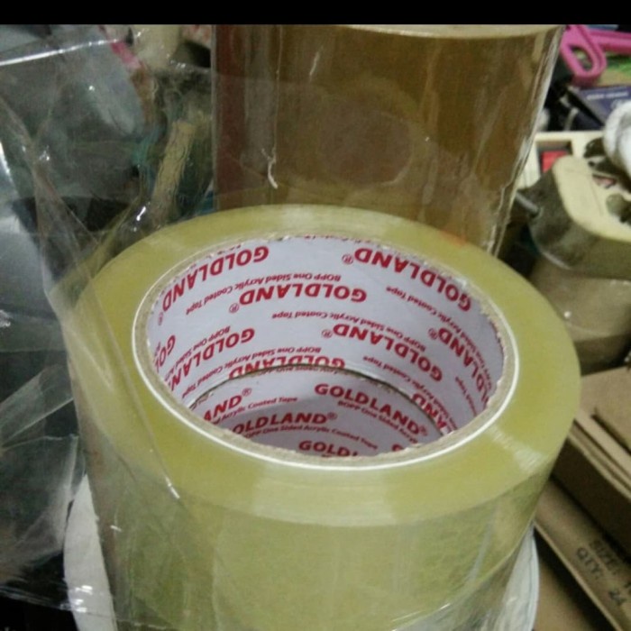 

LAKBAN DAIMARU TAPE 2" x 100 MTR ( ASLI DAIMARU) BENING/COKLAT JUMBO