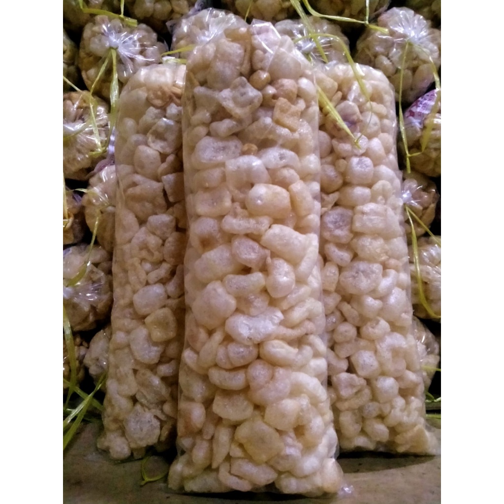 

Kerupuk kulit sapi 1 ball besar FREE PACKING DUS / dorokdok kulit sapi
