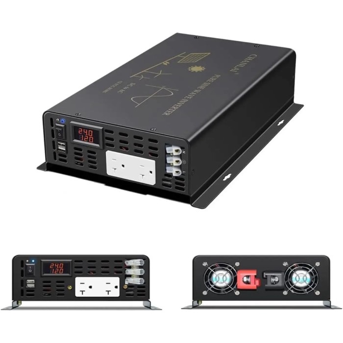 Pure Sine Wave Inverter 5000W 24V 120V Solar Panel Inverter Battery