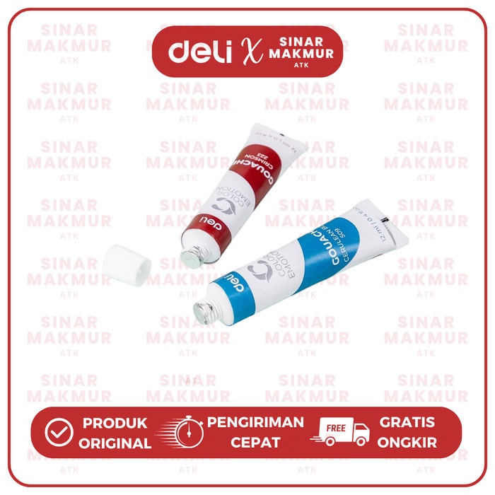 

Gouache Paint/Cat Gouache 12Ml Tube 24 Warna Deli Ec 11-24 (Set) Promo