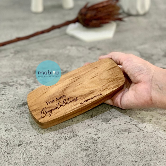 Kalani Mini Teak Wood Palette Palet Lukis Kayu Jati Palet Lukis Kecil Terlaris