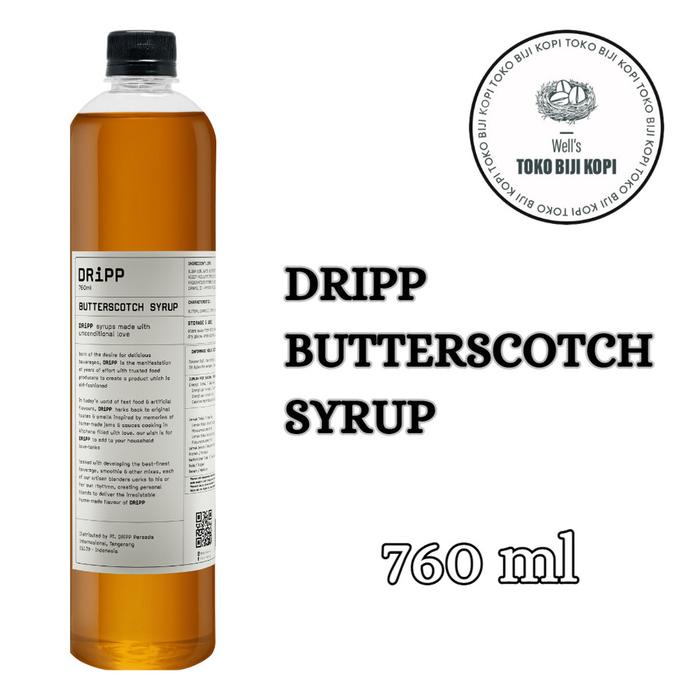 

Dripp Syrup Butterscotch Flavour - 760 Ml / Sirup Dripp Butterscotch Good Quality