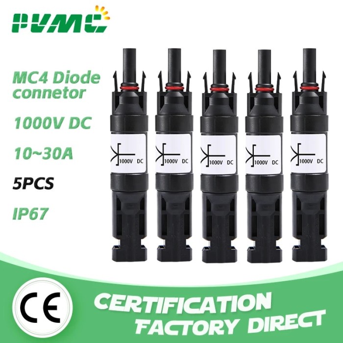 5 Pcs Diode PV Connection 10A 15A 20A Blocking Diode to