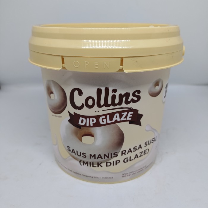 

Ready" Collins Dip Glaze Saus Manis Rasa Susu 1Kg