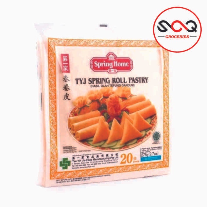 

Ready" Tyj Spring Roll Pastry 275 Gr Isi 20 Kulit Lumpia Instant Spring Home