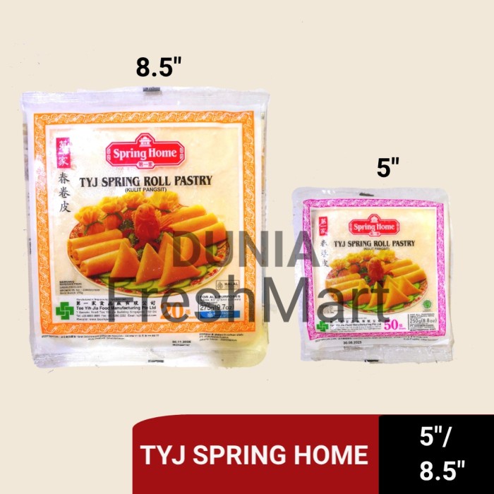 

Ready" Tyj Spring Home Tyj Spring Roll Pastry Kulit Lumpia 5/6/8.5Inch