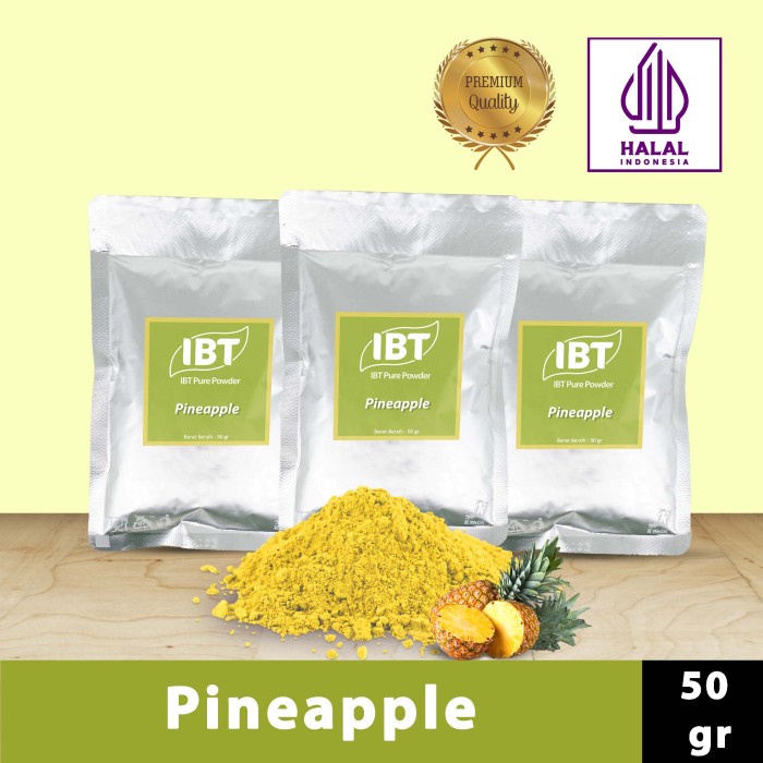 

Ready" Pure Pineapple Powder Murni Bubuk Nanas Import Makanan Kue 50 Gr