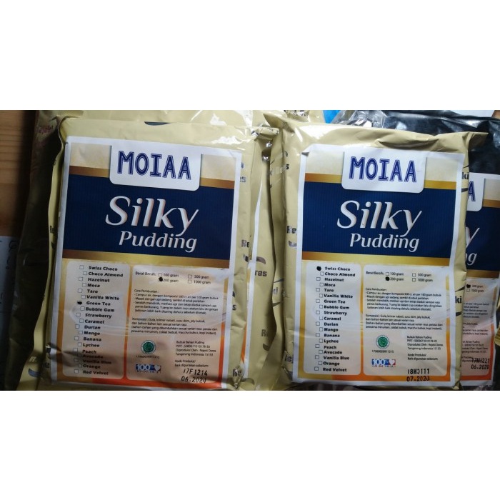 

Ready" Bubuk Puding Premium Moiaa / Puding Sutera 500 Gr