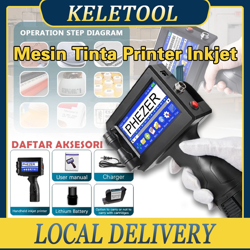 handheld inkjet printer Mesin Tinta Printer Inkjet Genggam Portabel Printer Inkjet Tanggal Otomatis