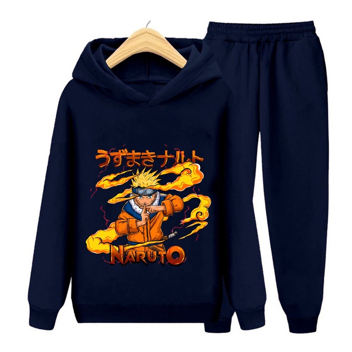 LEXANDER SETELAN SWEATER HOODIE TOPI ANAK REMAJA GAMBAR UZUMAKI NARUTO