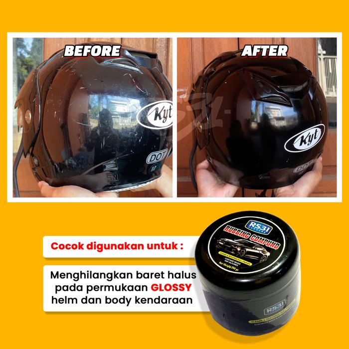 Rubbing Compound Rs31- Kompon Penghilang Baret Car Body Mobil/Poles Bodi Motor, Helm Kaca Goresan
