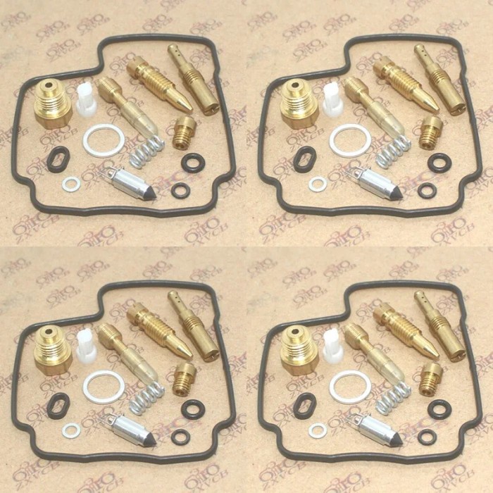 Motorcycle carburetor repair kit 4SET for CB400F CB-1 1989-1990 CB400