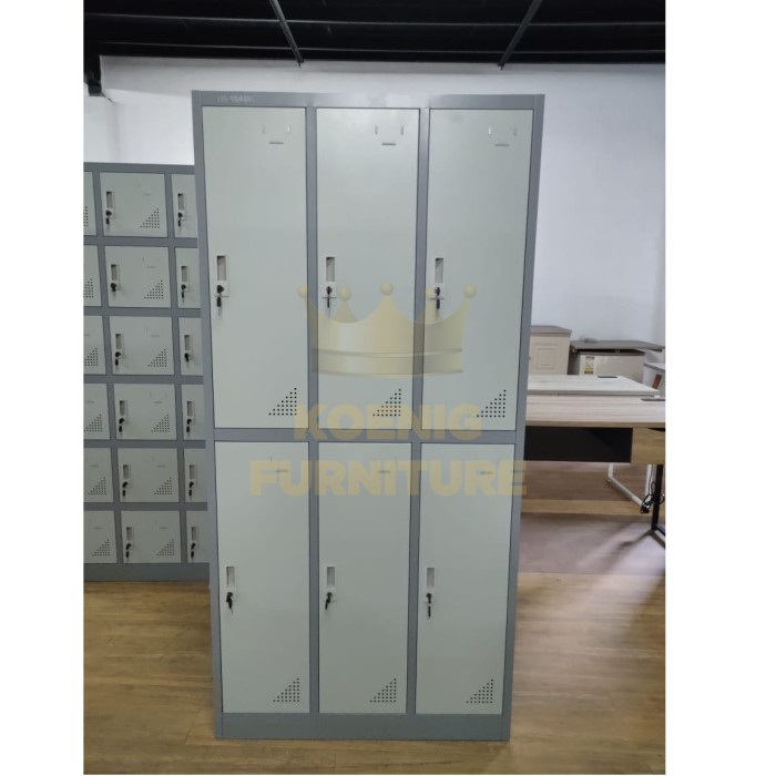 

BARANG TERLARIS Locker Besi 6 Pintu FR 6 PT / Locker 6 Pintu / Locker Sepatu - Baju