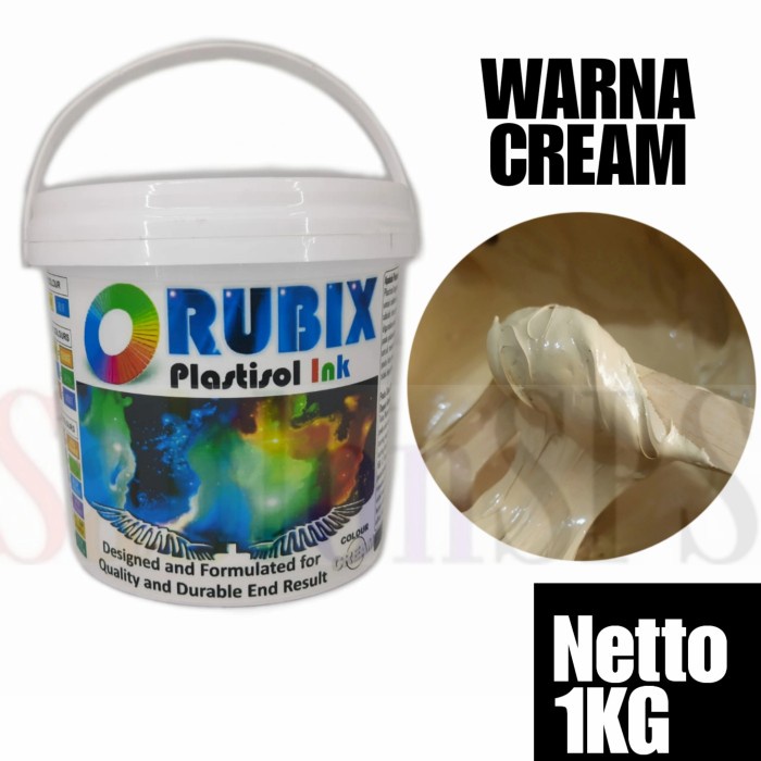 

Tinta Sablon Distro Plastisol Cream 1Kg Terlaris