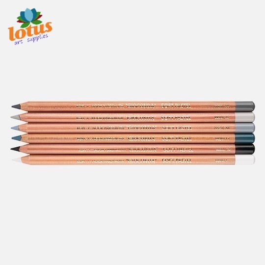 

Soft Pastel Pencil Koh-I-Noor Gioconda Drawing Art Grey Set 6 Terlaris